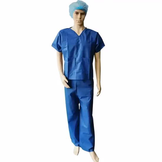 Tuta scrub usa e getta con tasche
